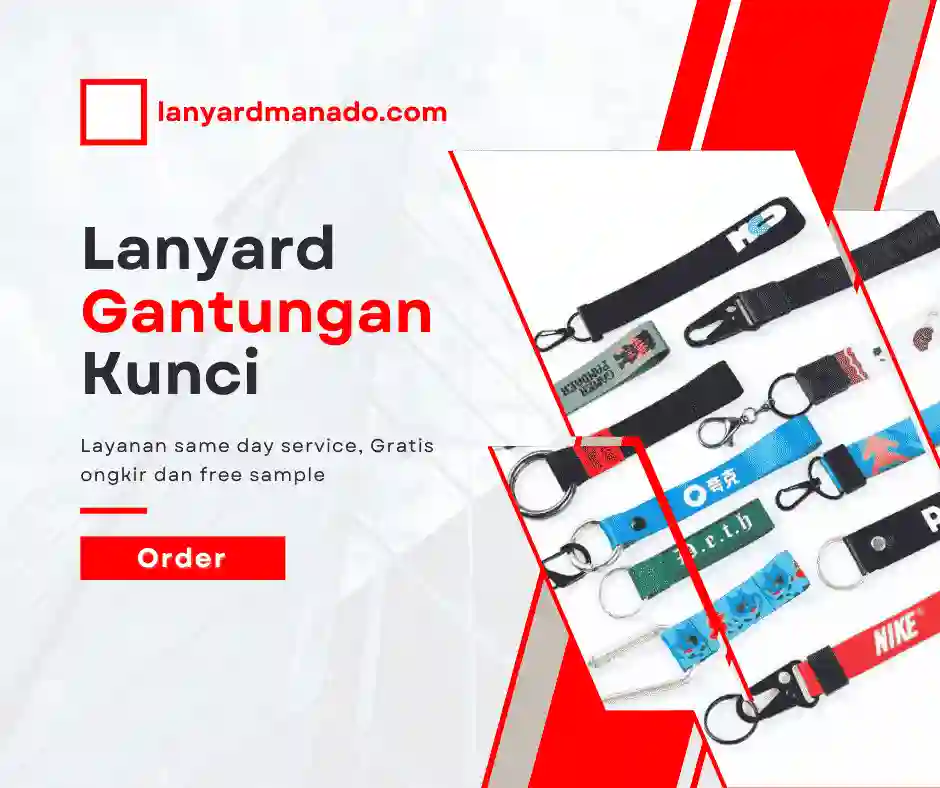 Lanyard Gantungan Kunci Custom Manado